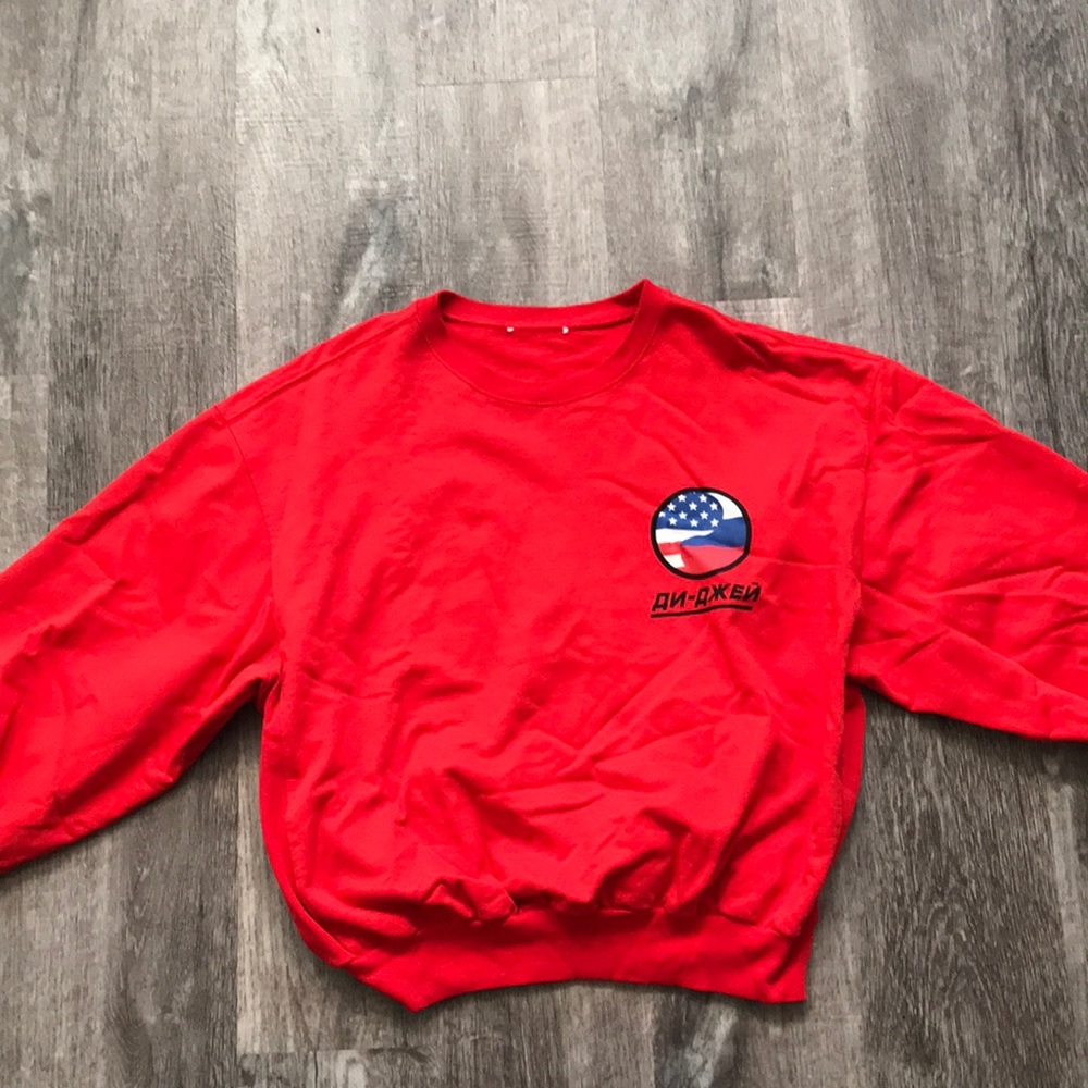 Goscha Rubchinskiy Red Crewneck Sweatshirt